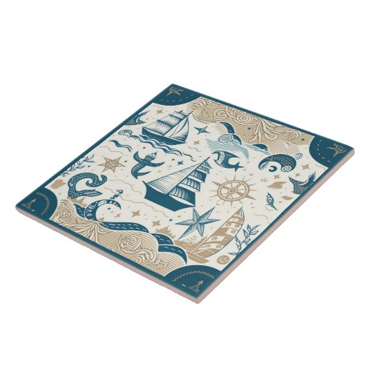 Keramik Nr. 15 Fliese (Seite)