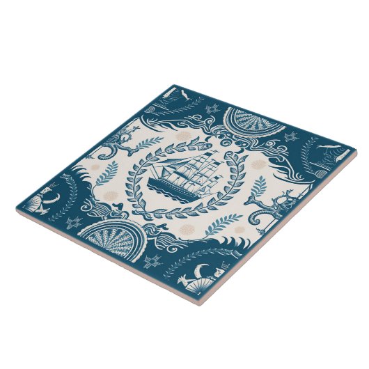 Keramik Nr. 17 Fliese (Seite)