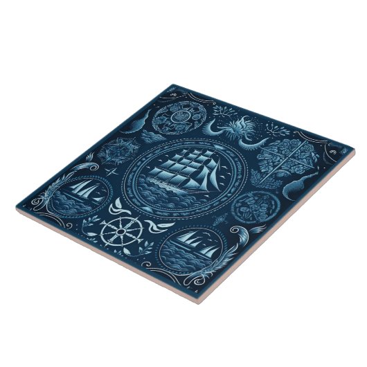 Keramik Nr. 7 Fliese (Seite)