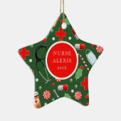 Keramik Nurse Holiday Keramik Ornament (Rechts)