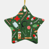 Keramik Nurse Holiday Ornament (Hinten)