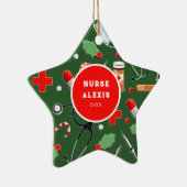 Keramik Nurse Holiday Ornament (Rechts)