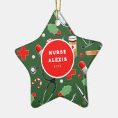 Keramik Nurse Holiday Ornament (Links)