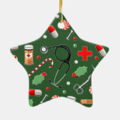 Keramik Nurse Holiday Ornament (Hinten)
