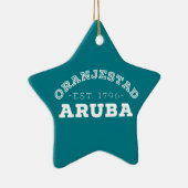 Keramik Oranjestad Aruba Ornament (Rechts)