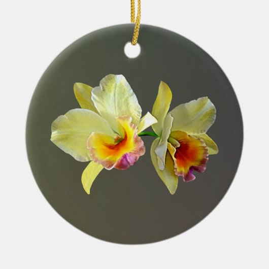 Keramik Orchideo Ornament (Vorne)