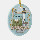 Keramik Oregon Lighthouse Ornament (Rechts)