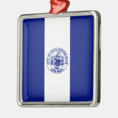 Keramik Ornam (Flagge von Grand Rapids (Michigan C Ornament Aus Metall (Links)