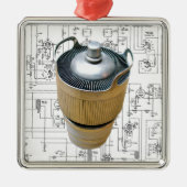 Keramik Ornament Aus Metall (Vorne)