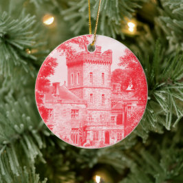 Keramik Ornament - "Capernwray Hall" (rot)
