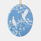 Keramik Ornament - "China Doves" (Rechts)