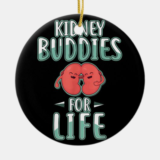 Keramik Ornament der Kidney Buddies (Vorne)