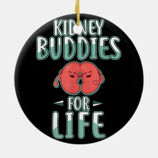 Keramik Ornament der Kidney Buddies (Hinten)