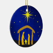 Keramik-Ornament der Manger Scene Keramik Ornament (Rechts)