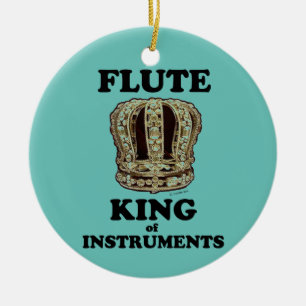 Keramik-Ornament "Flute King of Instruments" Keramik Ornament