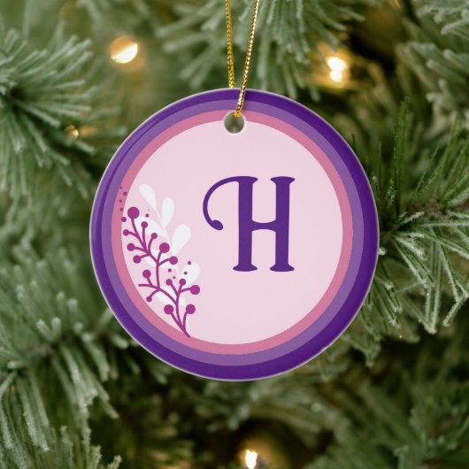 Keramik Ornament - Fügen Sie Ihren ersten - Lila (Baum)