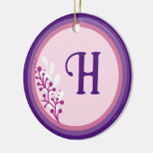 Keramik Ornament - Fügen Sie Ihren ersten - Lila (Links)