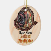 Keramik-Ornament für Feuerwehrleute Keramik Ornament (Rechts)