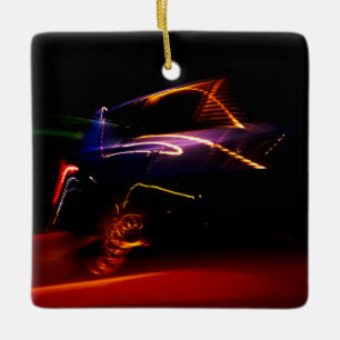Keramik-Ornament für lila Autos Keramikornament