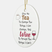 Keramik-Ornament für Tee und Wein Keramik Ornament (Links)
