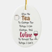 Keramik-Ornament für Tee und Wein Keramik Ornament (Vorne)