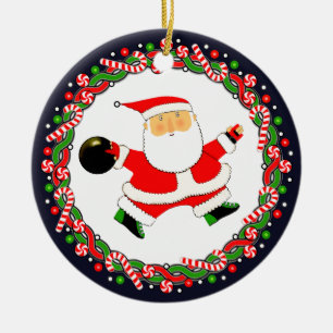 Keramik-Ornament Geschenk Bowling-Feiertag Keramik Ornament