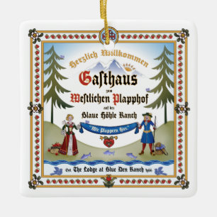 Keramik Ornament ~ Lodge Signage