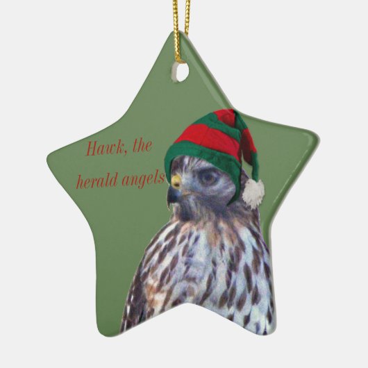 Keramik Ornament mit Falken (Links)