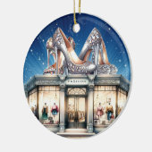 Keramik-Ornament mit hohen Absätzen aufheben Keramik Ornament (Links)