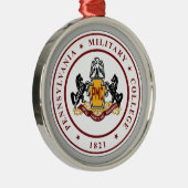 + Keramik-Ornament mit PMC-Siegel-Logo Ornament Aus Metall (Rechts)