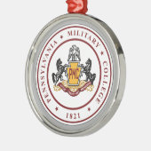 + Keramik-Ornament mit PMC-Siegel-Logo Ornament Aus Metall (Links)