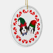 Keramik Ornament mit St. Bernard Elves (Rechts)