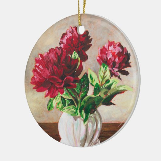 Keramik Ornament - "Nachmittagsspinnies" (Links)