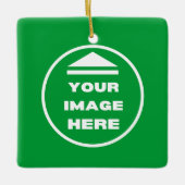 Keramik Ornament - Personalisiert - Bild hinzufüge (Vorderseite)