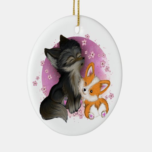 Keramik Ornament - Schnürsenkel (Rechts)