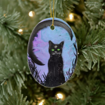 Keramik Ornament - Schwarzer Zauber