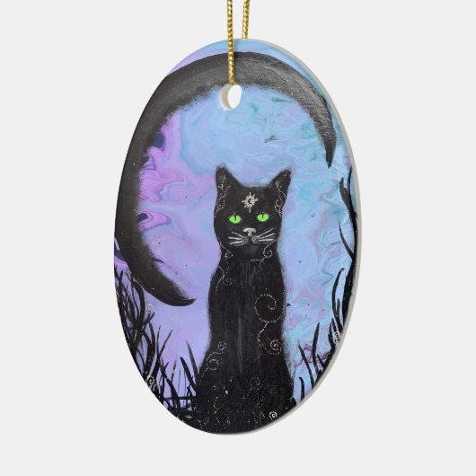 Keramik Ornament - Schwarzer Zauber (Links)