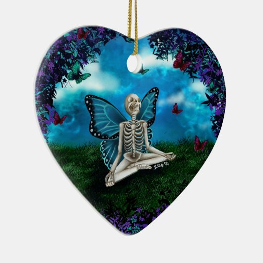 Keramik Ornament - Skelettmühle (Rechts)