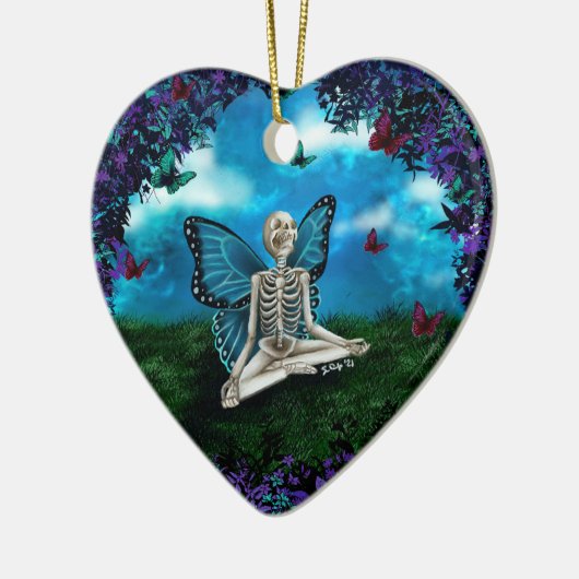 Keramik Ornament - Skelettmühle (Links)