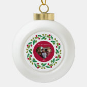 Keramik Ornament - Unser erstes Weihnachtsfest - F (Vorderseite)