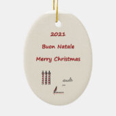 Keramik Oval Ornament - Venedig Italien (Hinten)