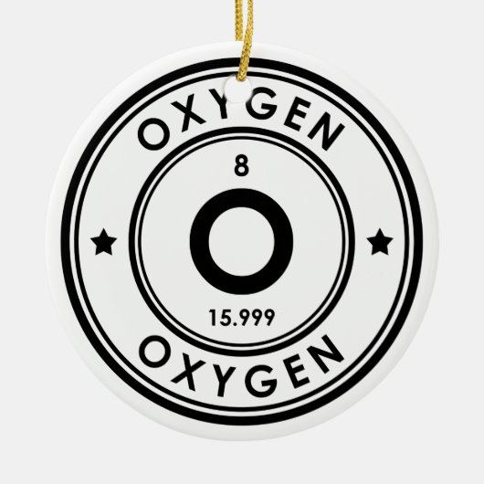 Keramik Oxygen Element Keramik Ornament (Vorne)