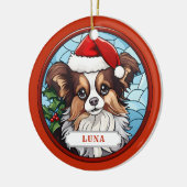 Keramik Papillon Circle Ornament (Links)