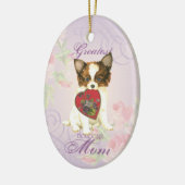 Keramik Papillon Heart Mama Ornament (Links)