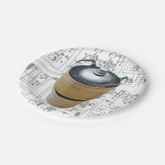 Keramik Pappteller (Schrägansicht)