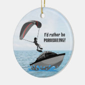 Keramik personalisiert Parasailing Keramik Ornament (Links)