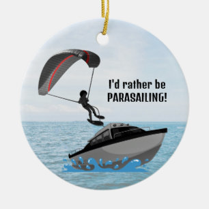 Keramik personalisiert Parasailing Ornament