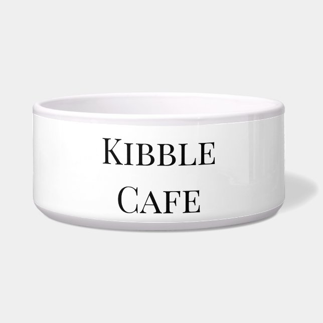 Keramik Pet Bowl Kibble Café Napf (Vorderseite)