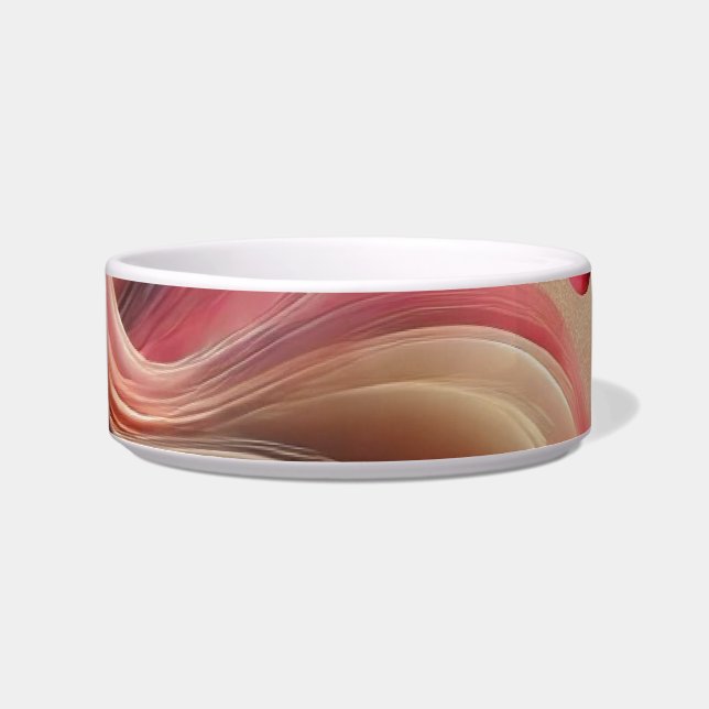 Keramik Pet Bowl mit abstraktem Design Napf (Vorderseite)
