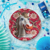 Keramik-Pferd-Papierteller Pappteller (Party)